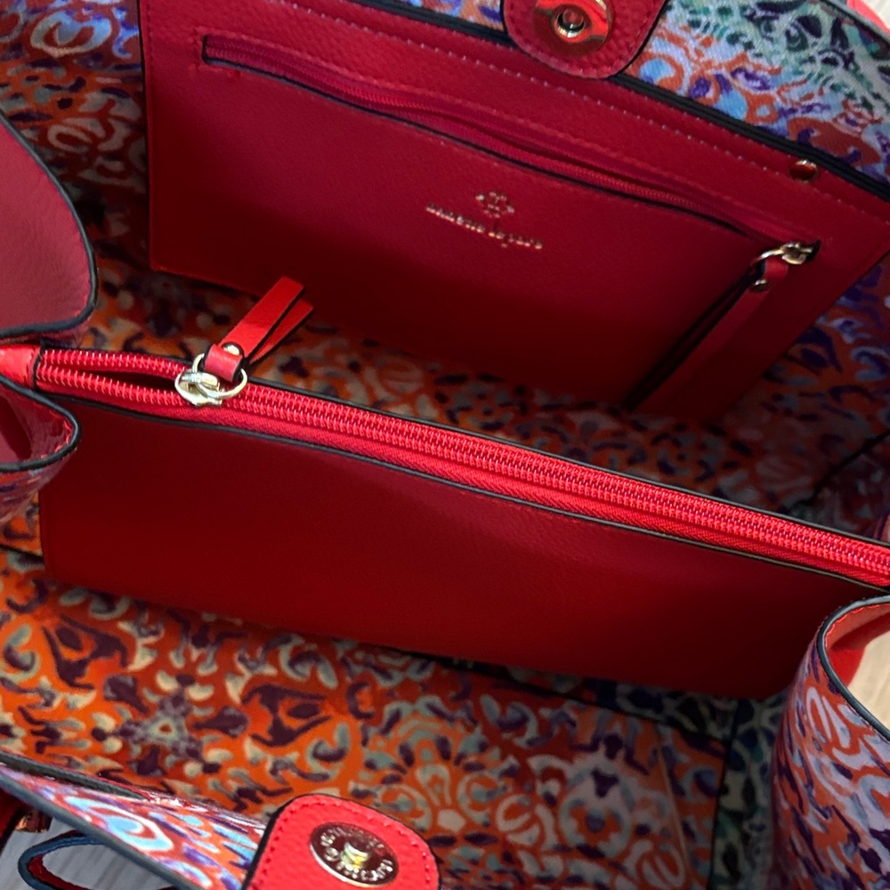 Nanette Lepore Vibrant Red Satchel - Picture 3 of 4